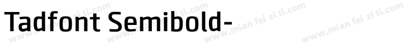 Tadfont Semibold字体转换